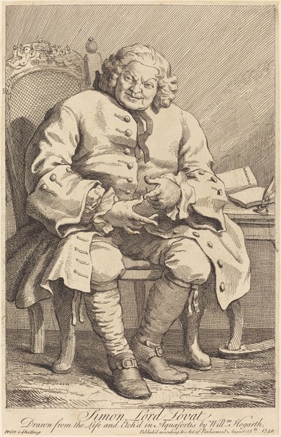 Simon Lord Lovat alkotó: William Hogarth
