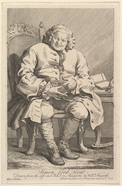 Simon Lord Lovat, 1746. alkotó: William Hogarth