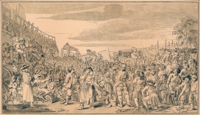 Vázlat az Ipar és tétlenség XI. táblájához, 1747 alkotó: William Hogarth