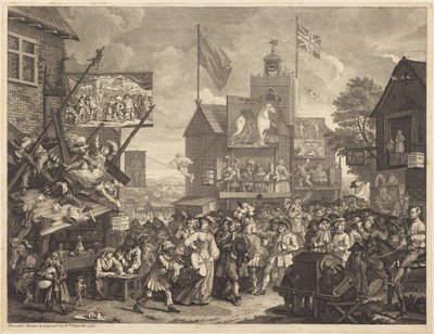 Southwarki vásár alkotó: William Hogarth