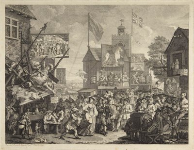 Southwarki vásár alkotó: William Hogarth