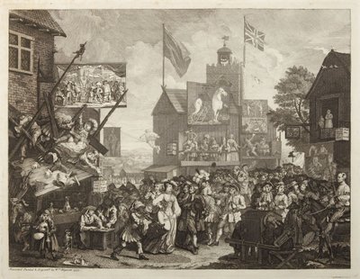 Southwarki vásár alkotó: William Hogarth