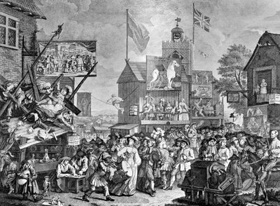 Southwarki vásár, 1733. alkotó: William Hogarth