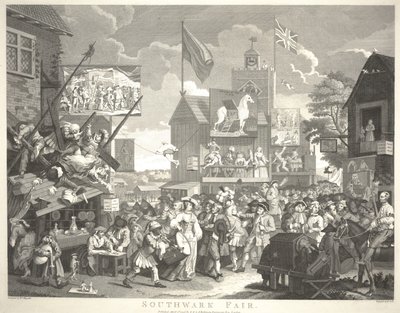 Southwark Fair, Thomas Cook (1744-1818) metszete alkotó: William Hogarth