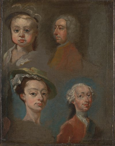 Tanulmányok a fejekről alkotó: William Hogarth