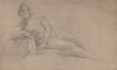 Tanulmány egy női aktról alkotó: William Hogarth