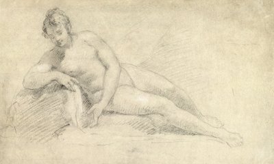 Tanulmány egy női aktról alkotó: William Hogarth
