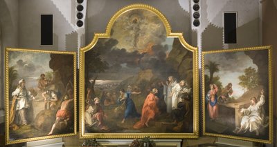 Szent Mária Redcliffe oltárképe (triptichon) alkotó: William Hogarth