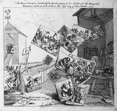 A képek csatája, 1745 alkotó: William Hogarth