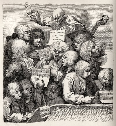 A kórus a William Hogarth műveiből, 1833-ban jelent meg alkotó: William Hogarth