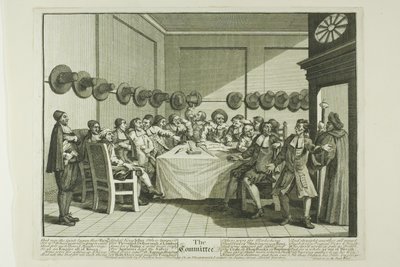 A bizottság, a Hudibras tízes táblája alkotó: William Hogarth