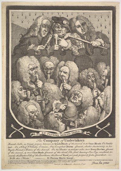 Vállalkozók Társasága, 1736. március 3. alkotó: William Hogarth
