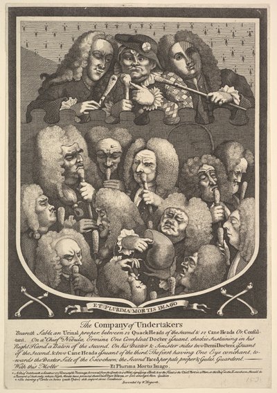 A Vállalkozók Társasága, 1736 után. alkotó: William Hogarth