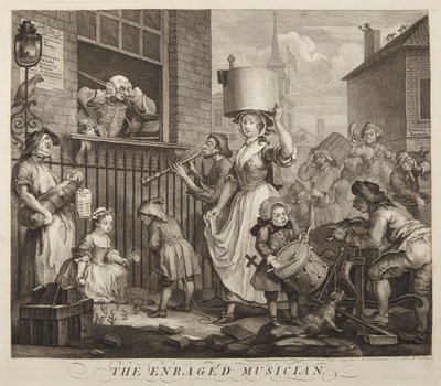 A feldühödött muzsikus alkotó: William Hogarth