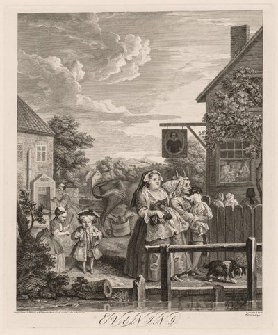 A négy napszak: este alkotó: William Hogarth