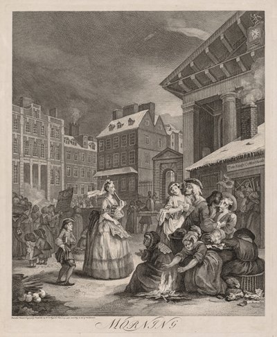 A nap négy időpontja: Reggel alkotó: William Hogarth