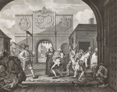 A calais-i kapu, vagy Ó, az ó-angliai marhasült, vagy ó, az ó-angliai marhasült. 1749 alkotó: William Hogarth