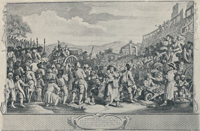 A Tyburnben végrehajtott üresjárat az ipari és tétlenségi sorozatból, 1747, 1920 alkotó: William Hogarth