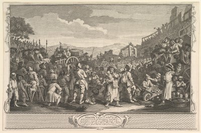 The Idle Prentice Executed at Tyburn Industry and Idleness, 11. tábla, 1747. szeptember 30. alkotó: William Hogarth