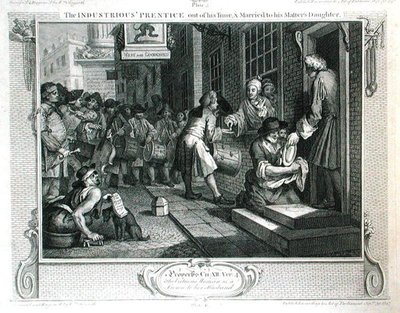 A szorgalmas „Prantice out of his time and Married to his Master