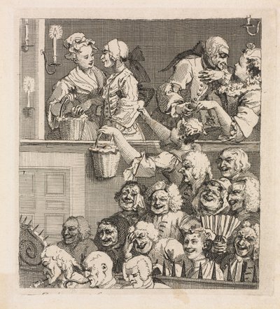 A nevető közönség, 1733. alkotó: William Hogarth