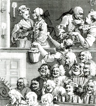 A nevető közönség, 1733 alkotó: William Hogarth