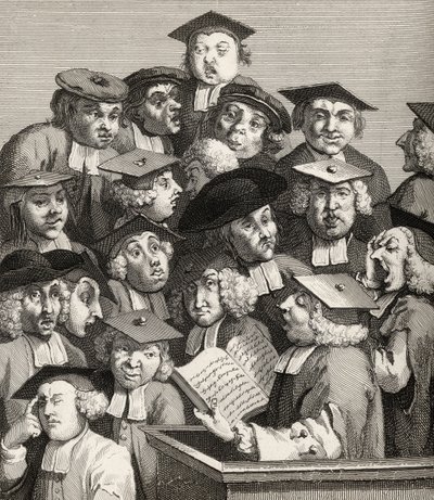 The Lecture, The Works of William Hogarth, 1833-ban (litho) alkotó: William Hogarth