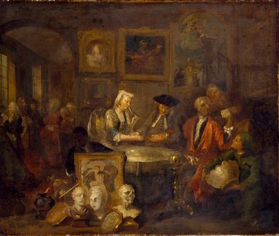 A házassági szerződés, 1730-as évek eleje alkotó: William Hogarth
