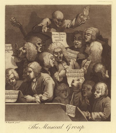 A zenei csoport alkotó: William Hogarth