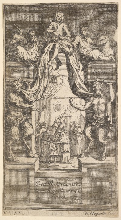 The New Metamorphosis: Frontispiece, Vol.1, 1724. alkotó: William Hogarth