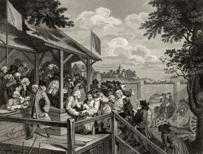 A George Presbury által metszett Polling a William Hogarth műveiből, 1833-ban jelent meg alkotó: William Hogarth