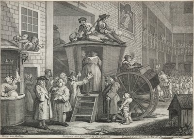 A színpadi edző, 1747. alkotó: William Hogarth