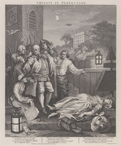 A kegyetlenség harmadik foka: A tökélyre vitt kegyetlenség alkotó: William Hogarth