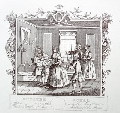 Theatre Royal; Drury sáv; London alkotó: William Hogarth