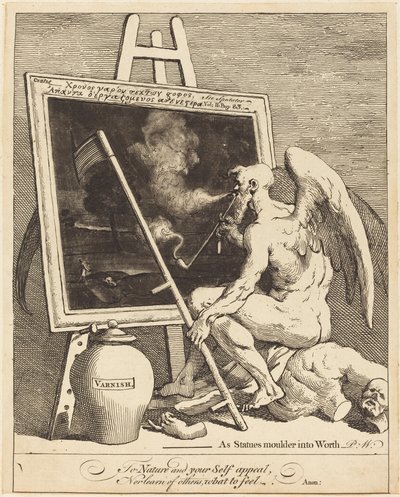 Idő füstölni egy képet alkotó: William Hogarth