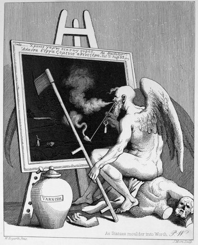 Idő füstölni egy képet alkotó: William Hogarth