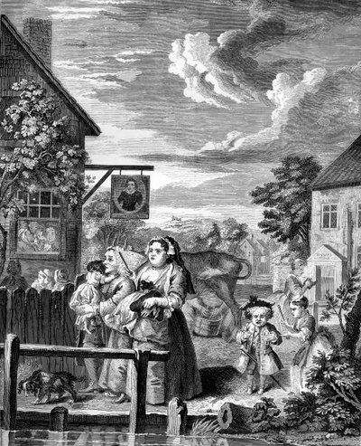 Times of the Day – Este, William Hogarth alkotó: William Hogarth