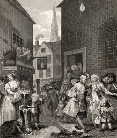 Times of the Day: Noon, a William Hogarth műveiből, 1833-ban alkotó: William Hogarth