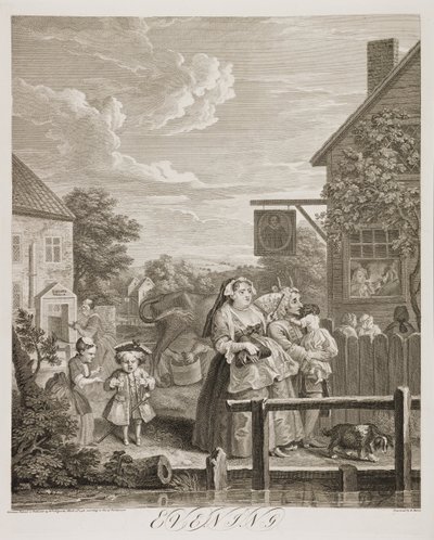 en: A nap négy órájában: . alkotó: William Hogarth