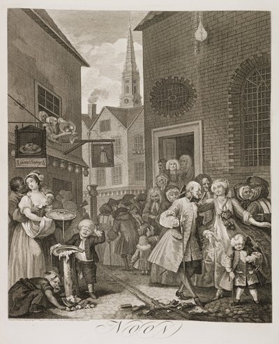 en: A nap négy órájában: . alkotó: William Hogarth
