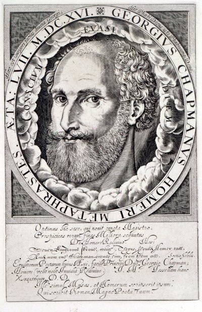 George Chapman (1559-1634) portréja 1609-1610 körül alkotó: William Hole