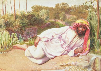 Arab pihenő a patak mellett, 1854 alkotó: William Holman Hunt