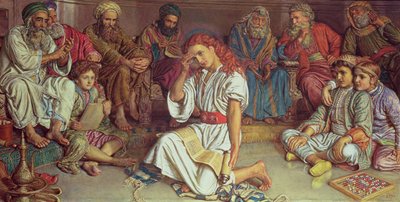 Krisztus az orvosok között, 1887 (guache) alkotó: William Holman Hunt