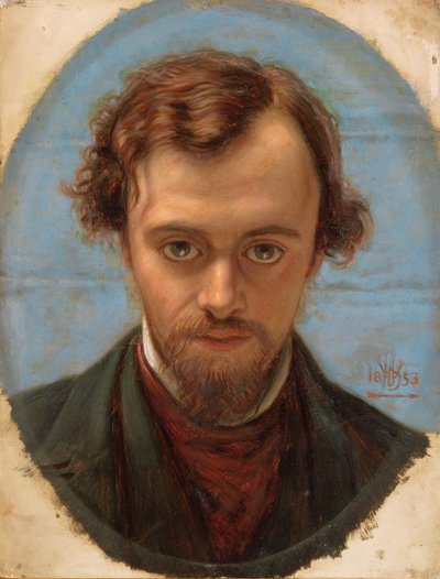 Dante Gabriel Rossetti portréja, 1853 alkotó: William Holman Hunt