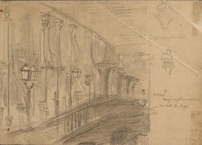 A London Bridge tanulmánya, 1863 alkotó: William Holman Hunt