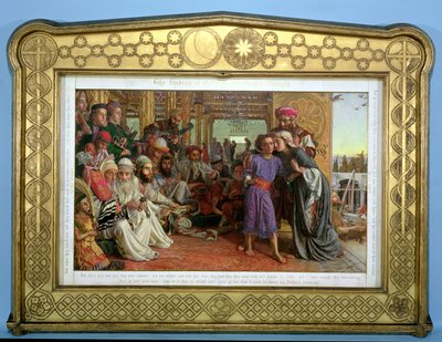 A Megváltó megtalálása a templomban, 1855 alkotó: William Holman Hunt