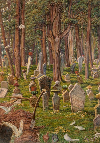 Az alvó város: Pera temetője, Konstantinápoly, 1856-1888 alkotó: William Holman Hunt