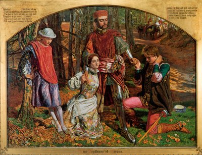 Valentine megmenti Sylviát a Proteustól, 1851. alkotó: William Holman Hunt
