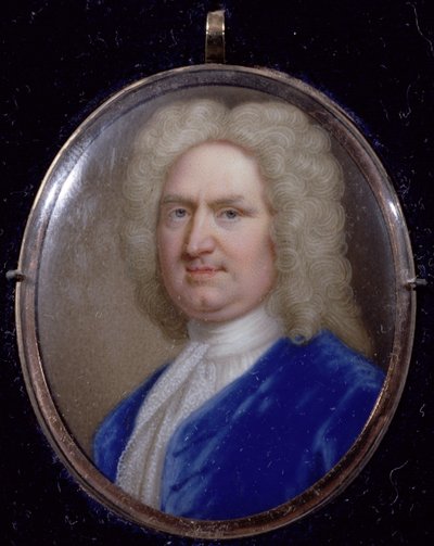 George Frederick Handel (1685-1759) miniatúrája (zománc rézen) alkotó: William Hopkins Craft