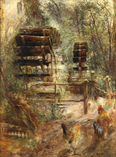 Vízimalom Rossettben, Észak-Walesben alkotó: William Huggins